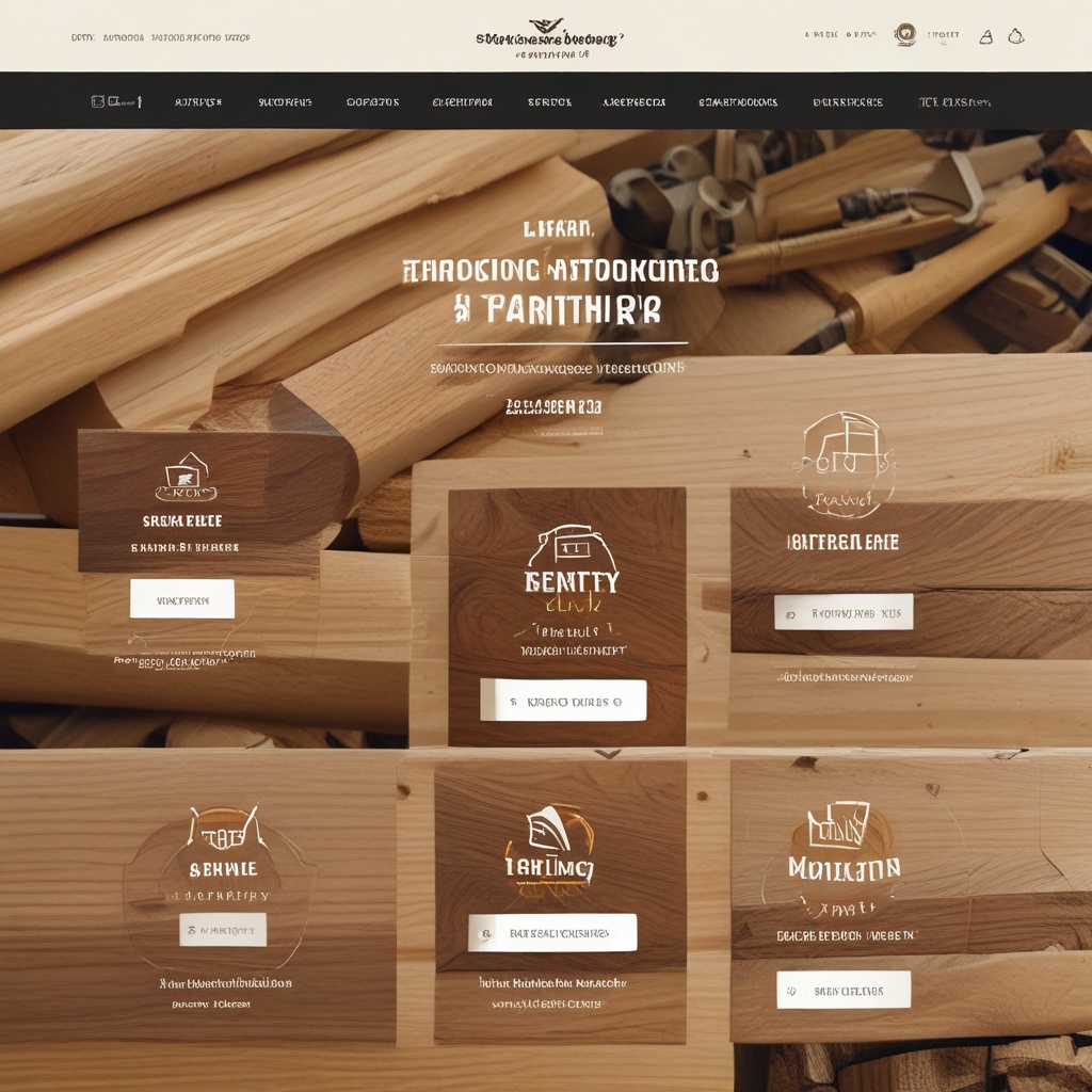 Woodworking Company - Responsive Navbar Image